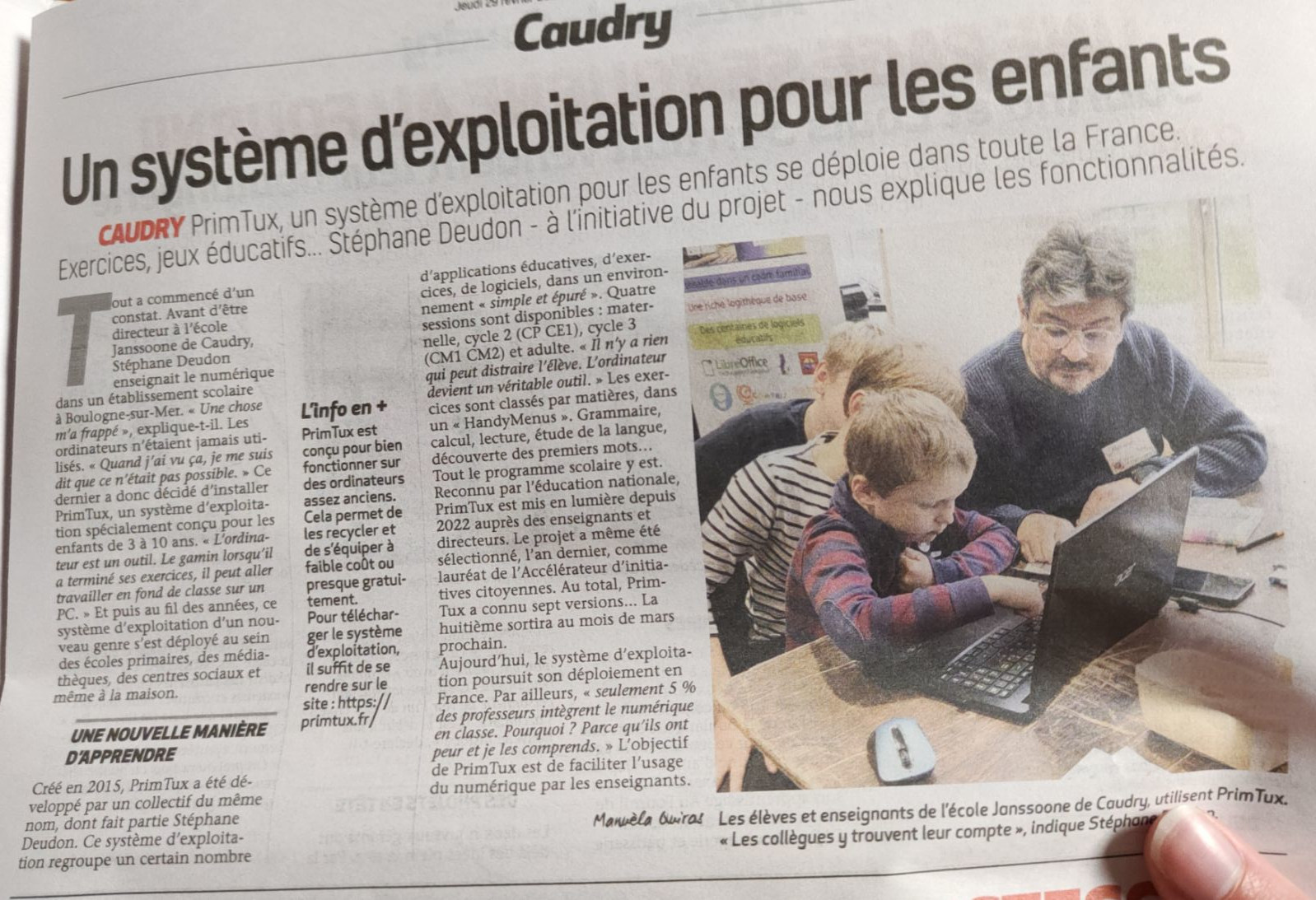  PrimTux, un système d’exploitation pour les 3-10 ans (2024).